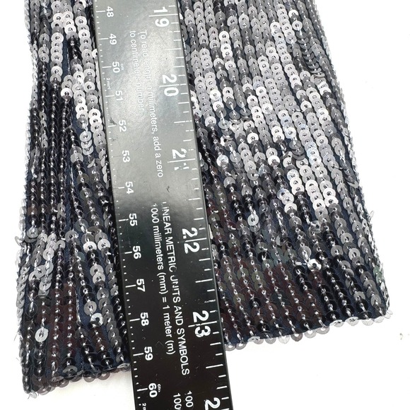 RACHEL ZOE Women's XS Black Sequin Blazer Jacket Sparkly Party Cocktail Pockets - Picture 10 of 10